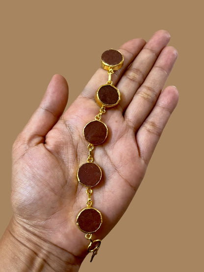 Dark Orange Carnelian Muse Bracelet