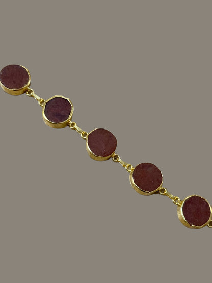 Dark Orange Carnelian Muse Bracelet
