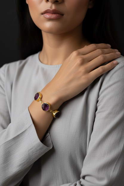 Purple Amethyst Muse Bracelet