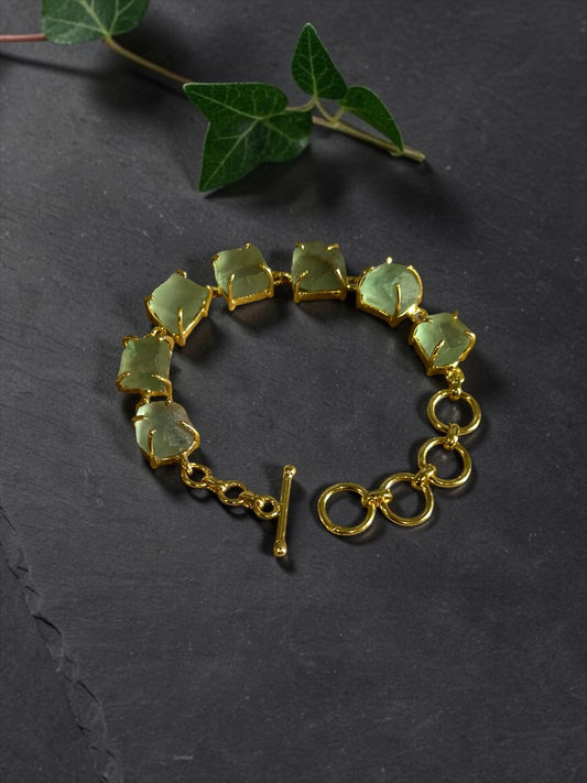 Green Fluorite Stone Saisha Bracelet