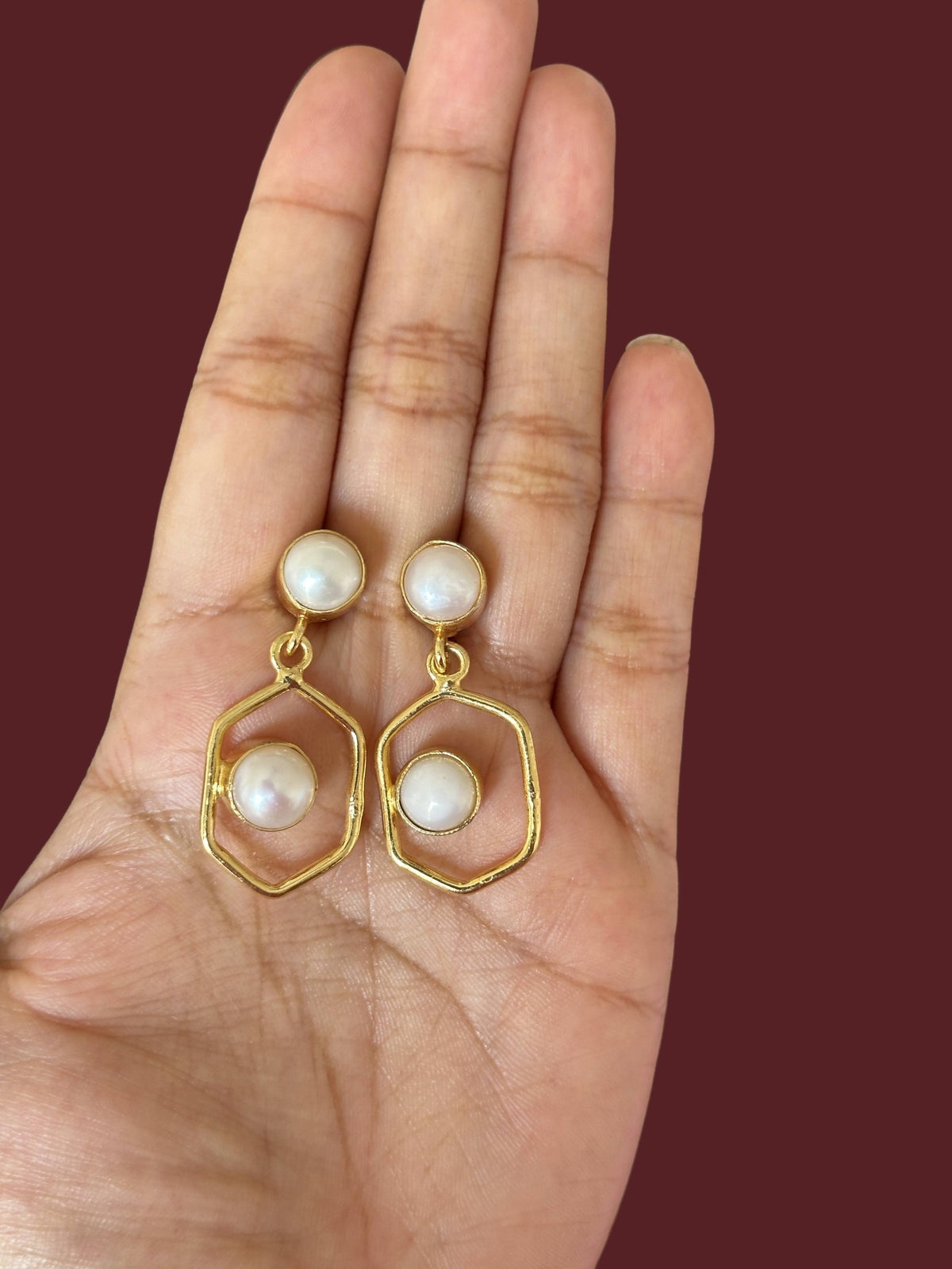 Pearl Geo Necklaces Set