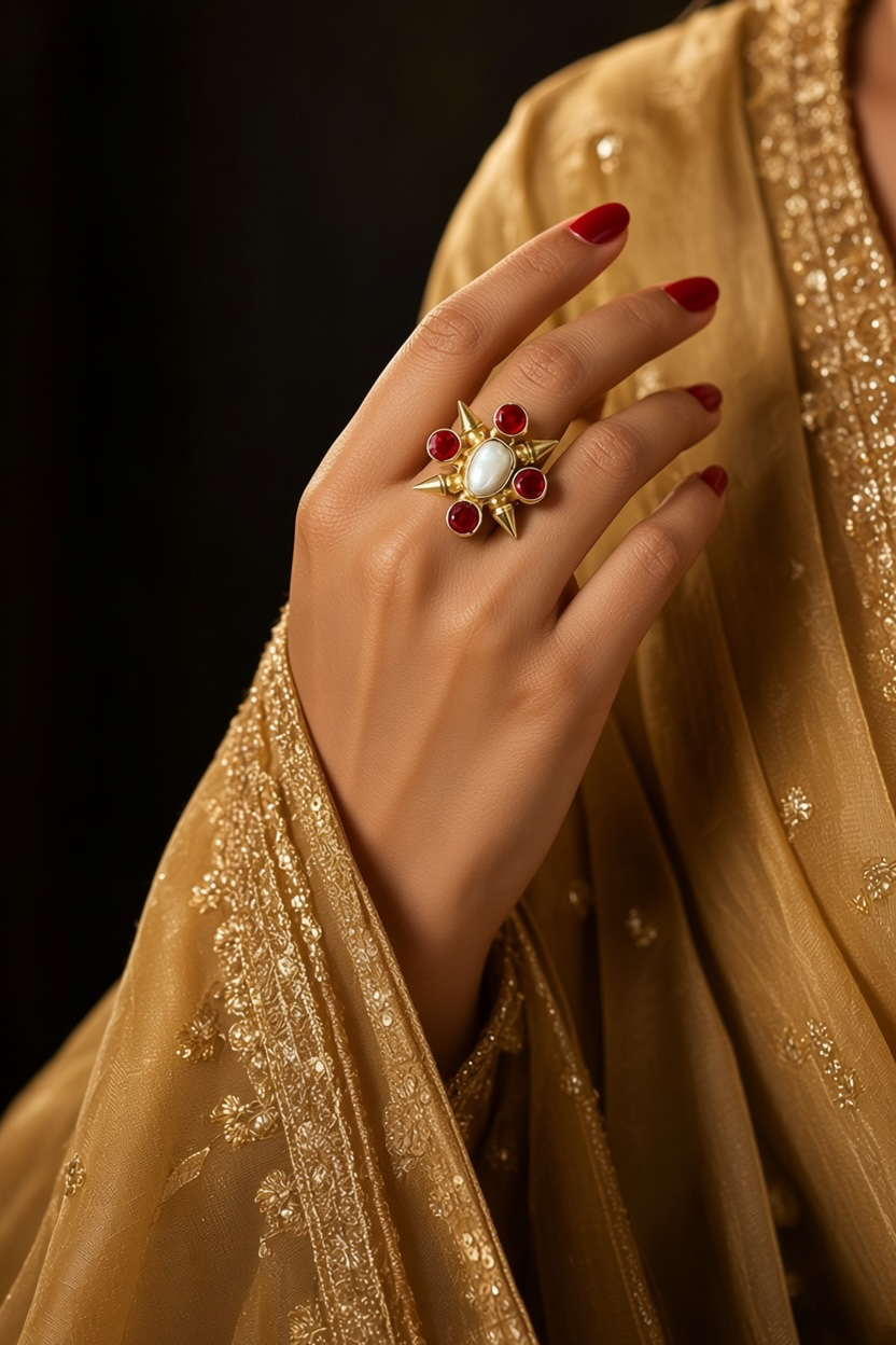 Arrow Pearl Ring