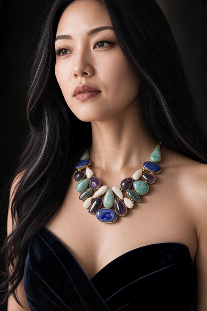 Multistone Bulbs Necklaces