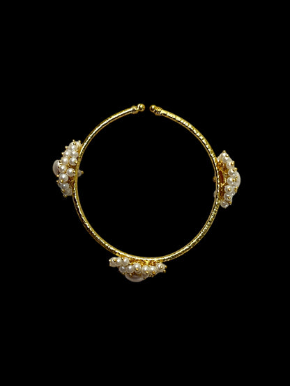 Freshwater Pearl Tri Flower Bloom Bracelet