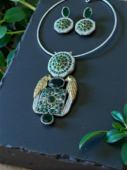 Dual Tone Pakshi Hasli Set