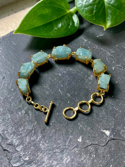 Blue Aquamarine Stone Saisha Bracelet