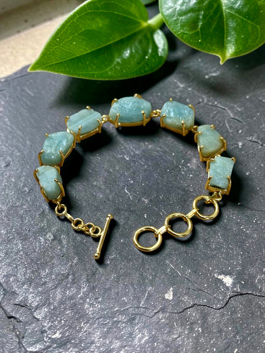 Blue Aquamarine Stone Saisha Bracelet
