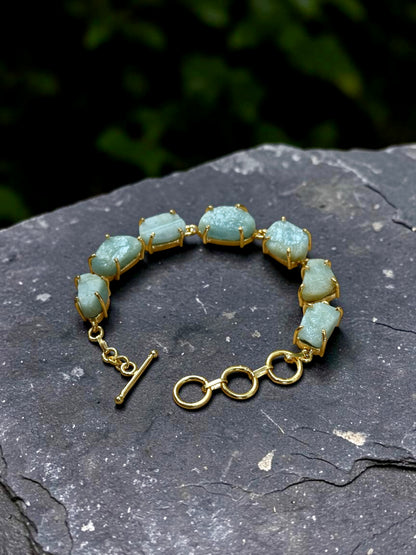 Blue Aquamarine Stone Saisha Bracelet