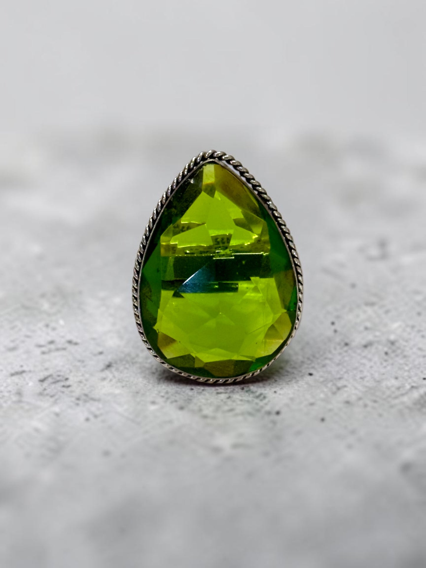 Boho Chunky Crystal Rings Large