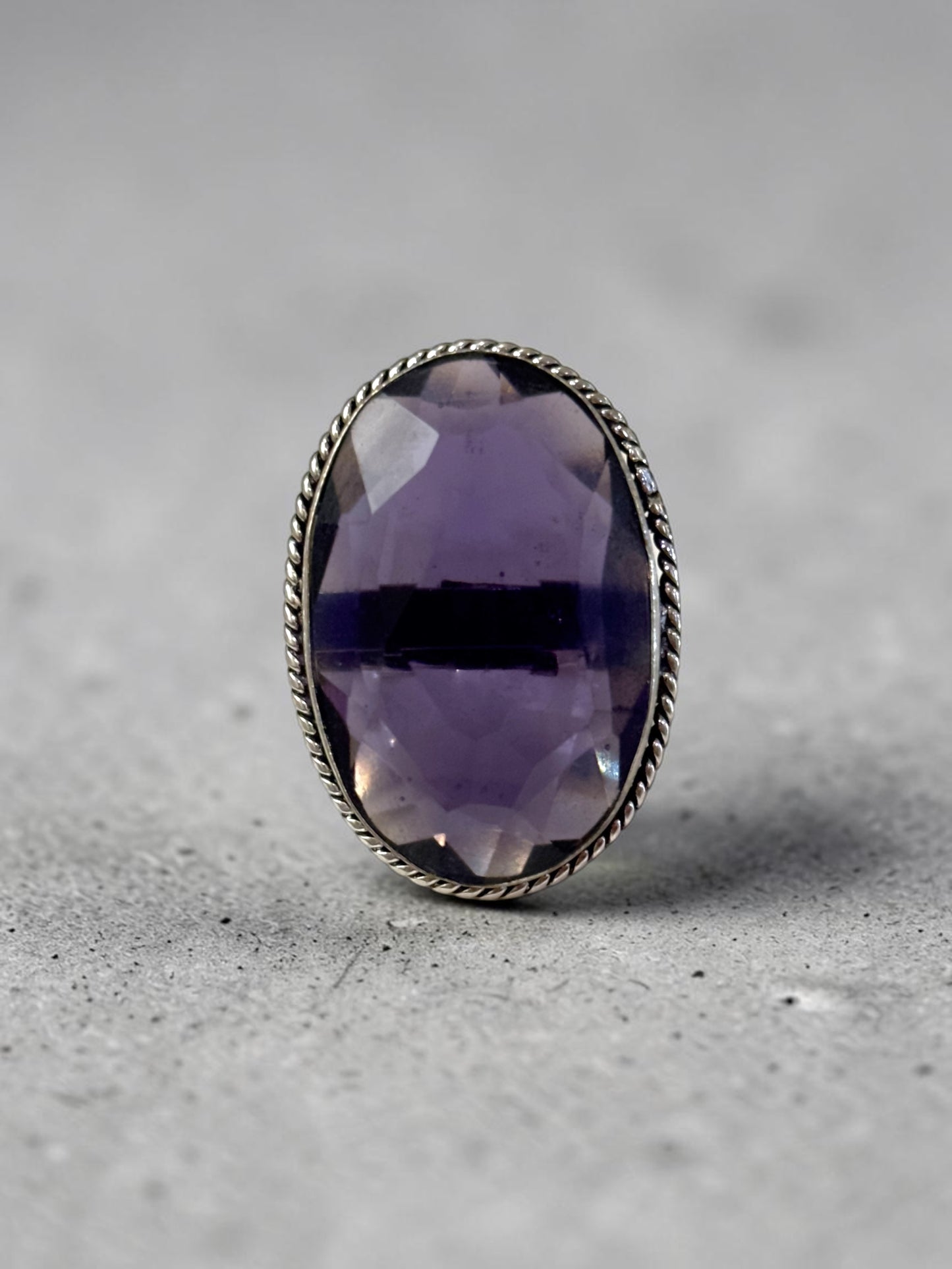 Boho Chunky Crystal Rings Large