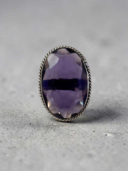Boho Chunky Crystal Rings Large