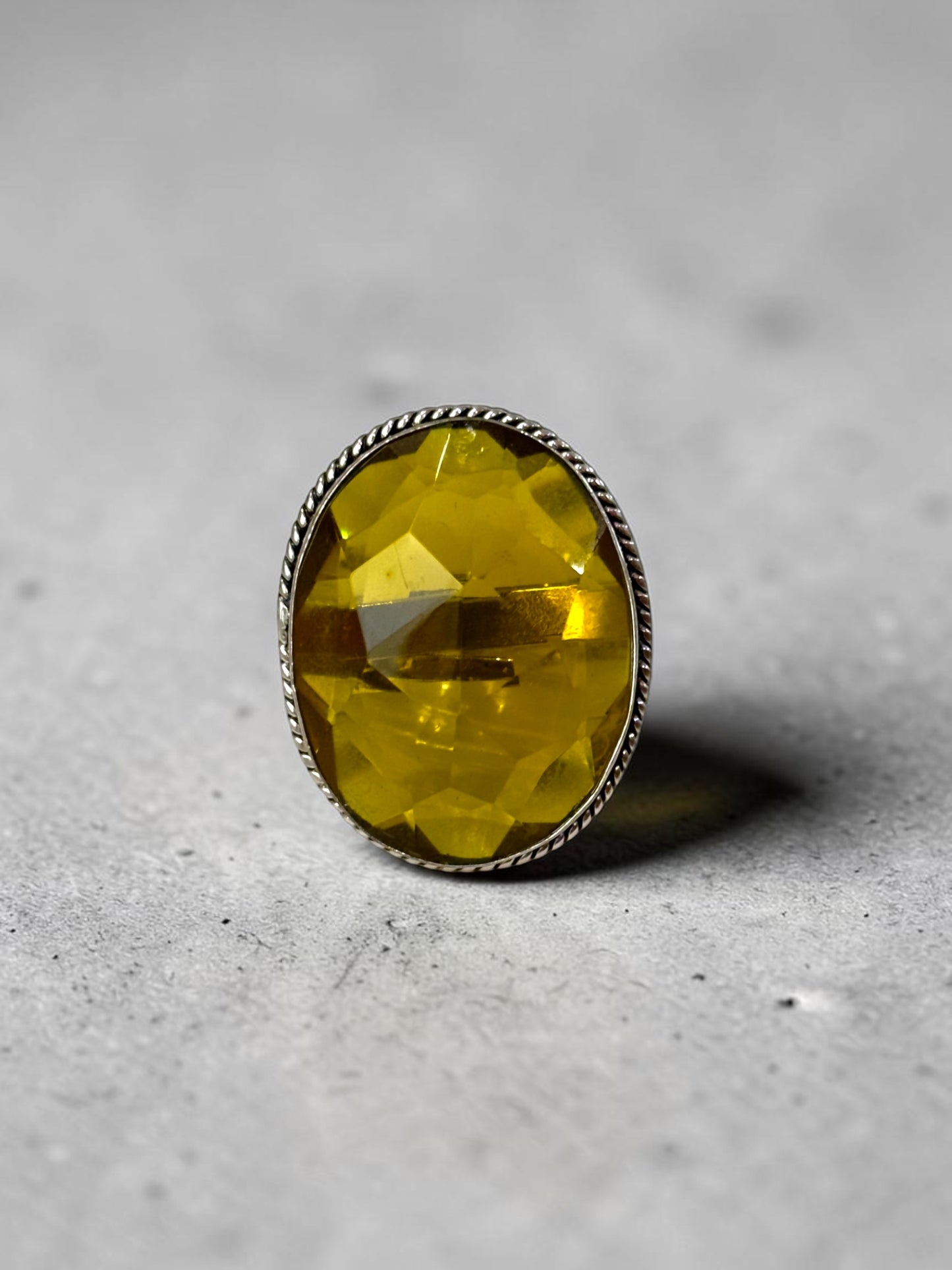 Boho Chunky Crystal Rings Large