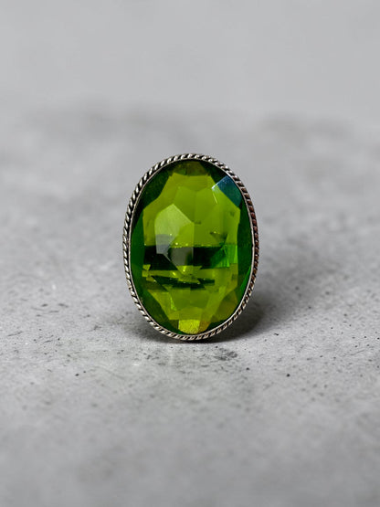 Boho Chunky Crystal Rings Large