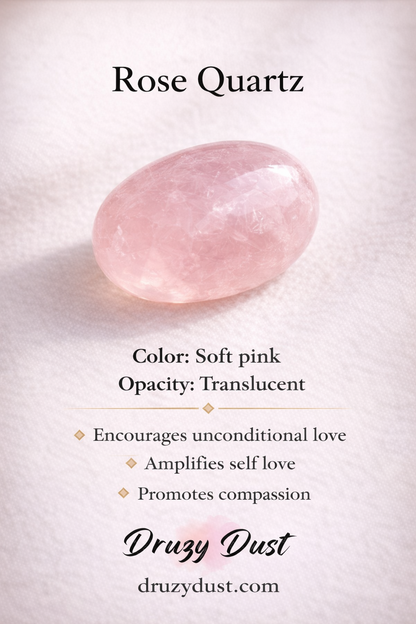 Rose Quartz Saisha  Combo Set - Bracelet And Drop