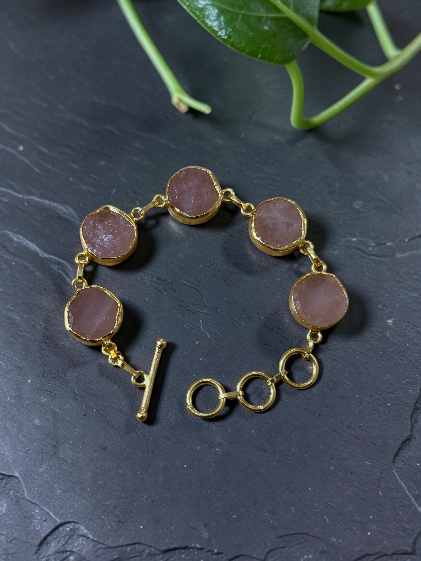 Pink Rose Quartz Muse Bracelet