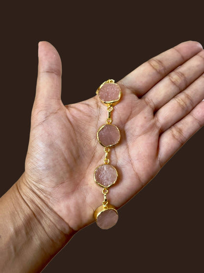 Pink Rose Quartz Muse Bracelet