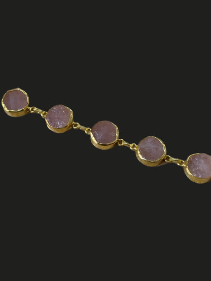 Pink Rose Quartz Muse Bracelet