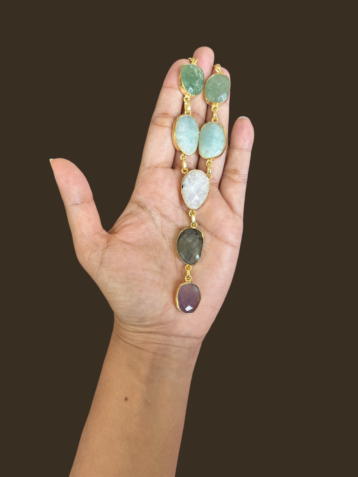 Bree Smooth Stone Necklace
