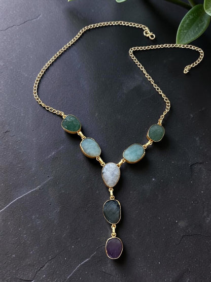 Bree Smooth Stone Necklace
