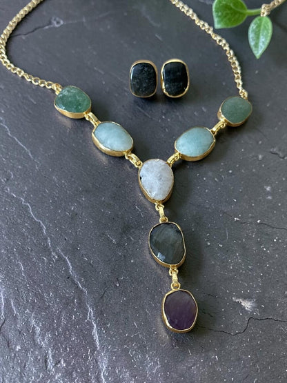 Bree Smooth Stone Necklace