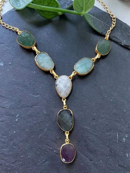 Bree Smooth Stone Necklace