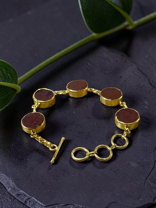 Dark Orange Carnelian Muse Bracelet