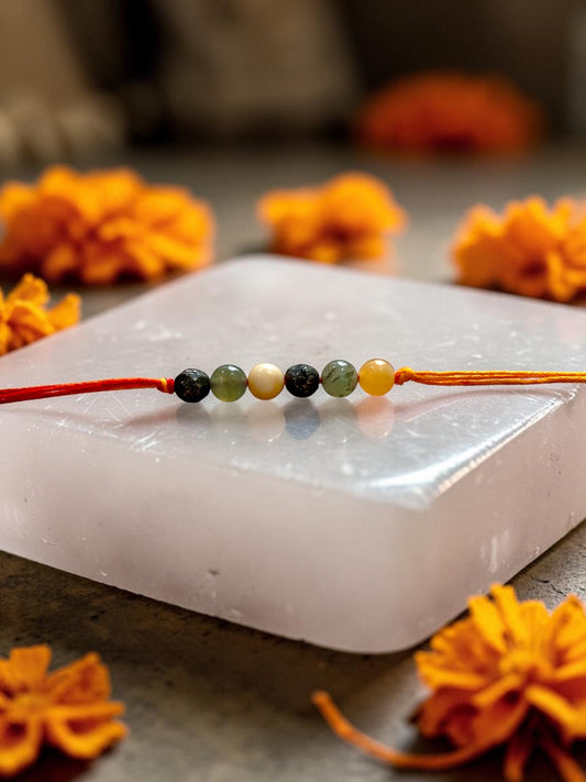 Prosperity Gemstone Rakhi