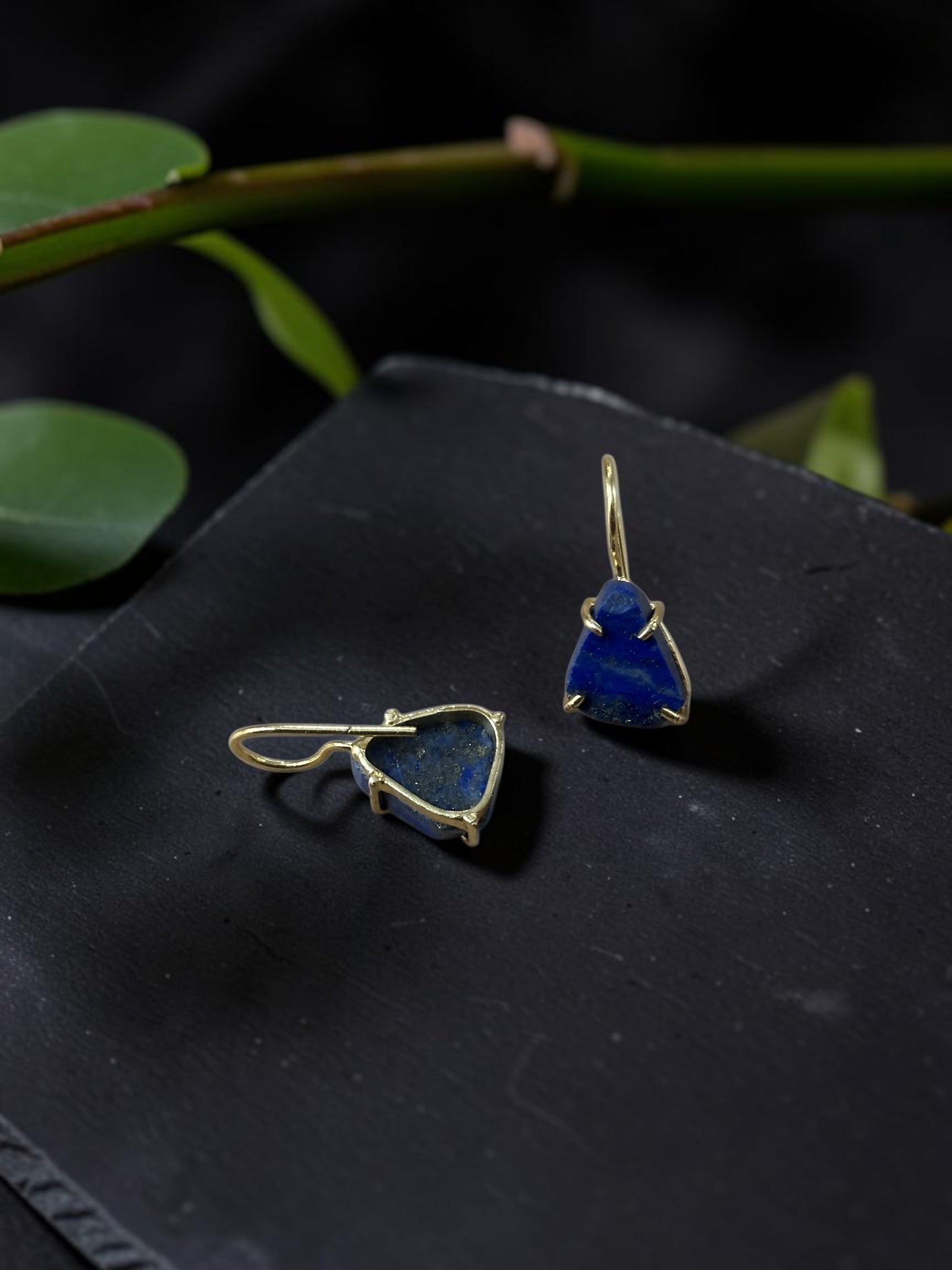 Blue Lapis Lazuli Saisha Drop Studs