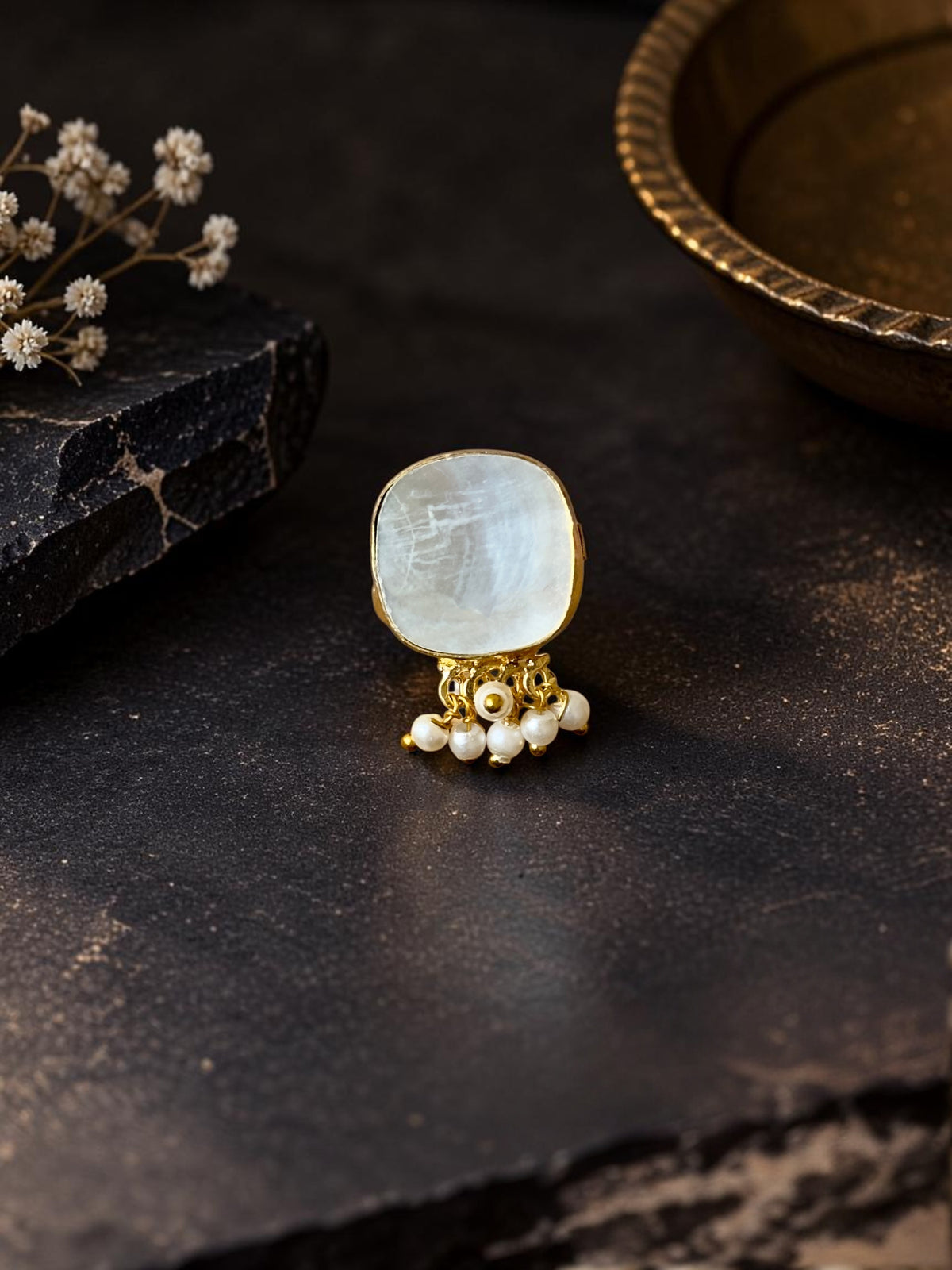 MOP Ghungroo Ring