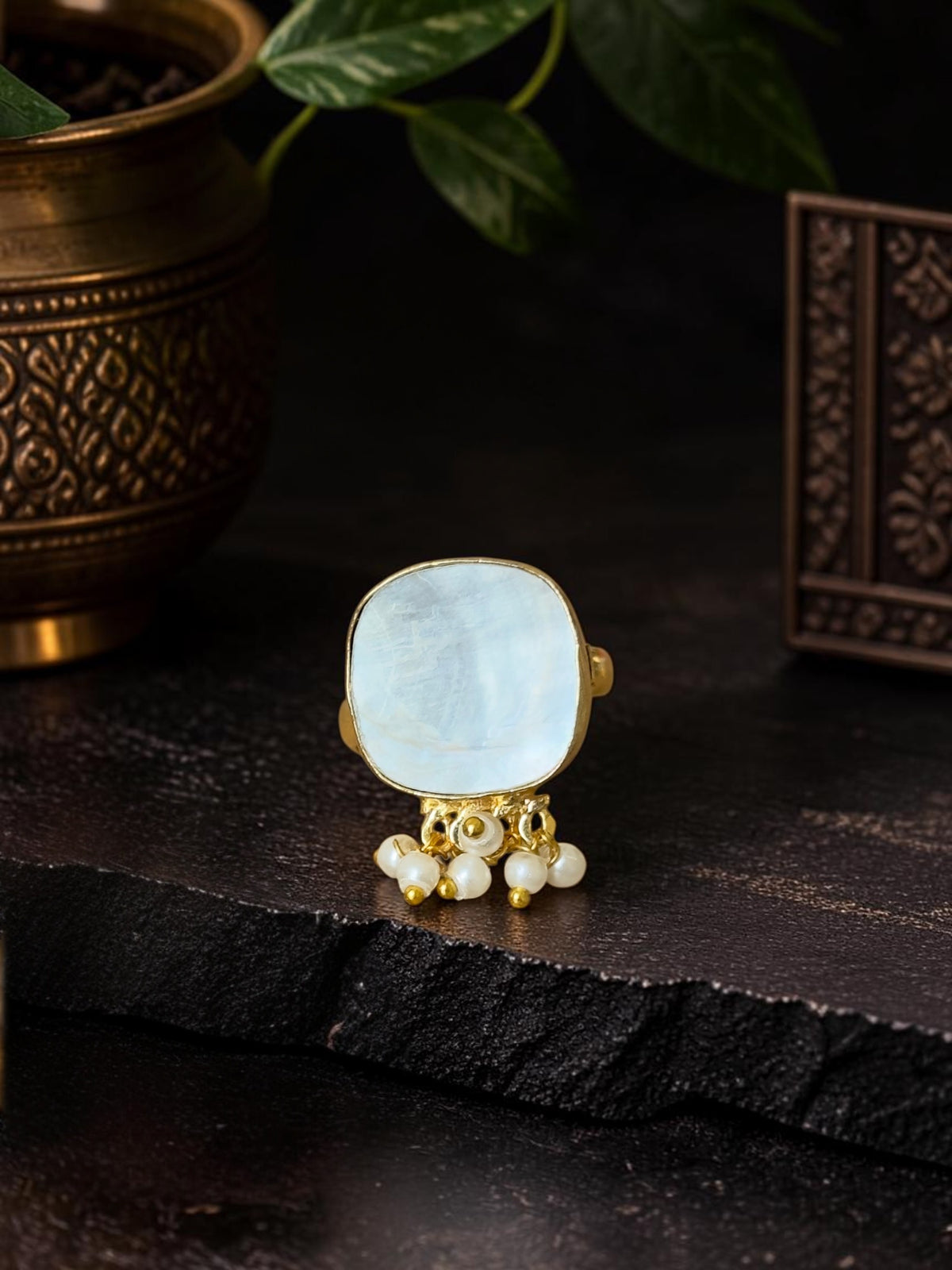 MOP Ghungroo Ring