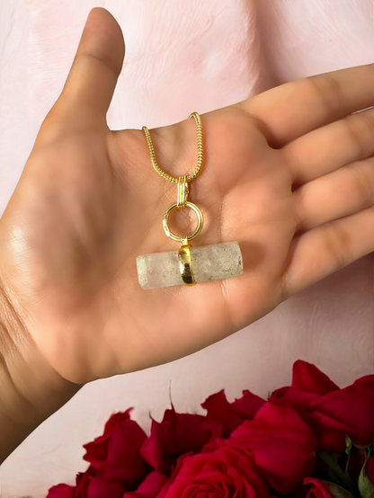 Pellet Natural Stones Pendant Necklace