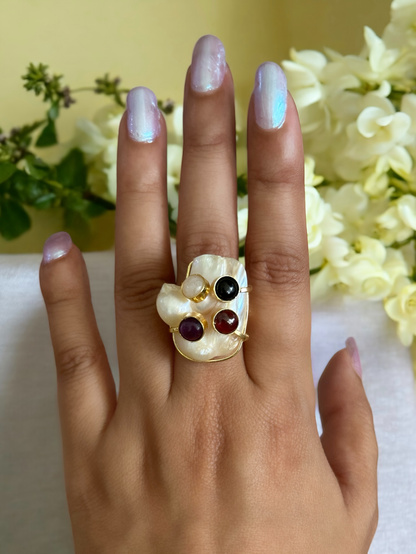 Regal Baroque Pearl Ring