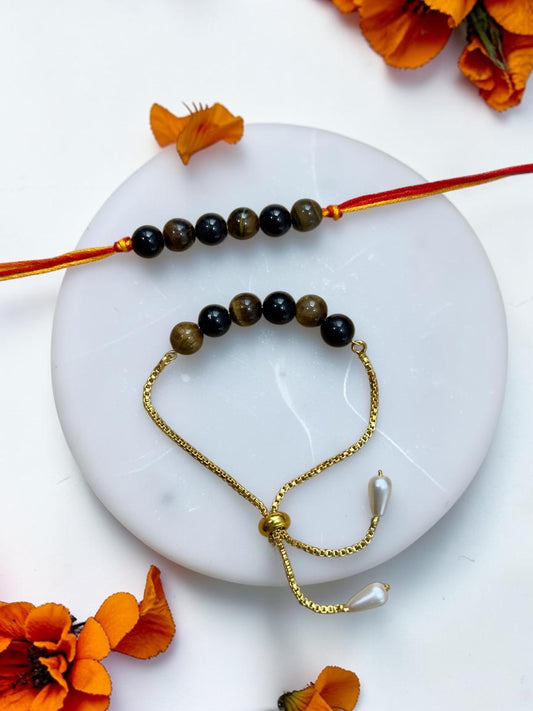 Protection Gemstone Rakhi Set